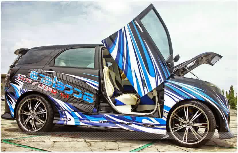 modifikasi toyota rush air blue 2014